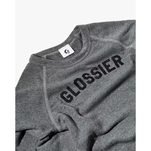 Glossier Grey Sweatshirt Size Large - Picture 3 of 8
